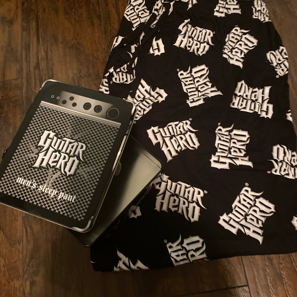 Guitar Hero Black Sweatpants for Men